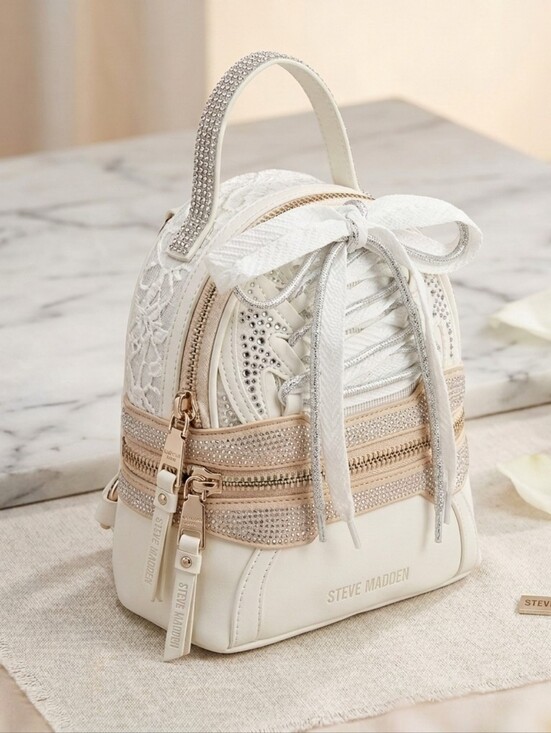 Steve Madden Handbags - STEVE MADDEN BROARING Bag in Multi-White